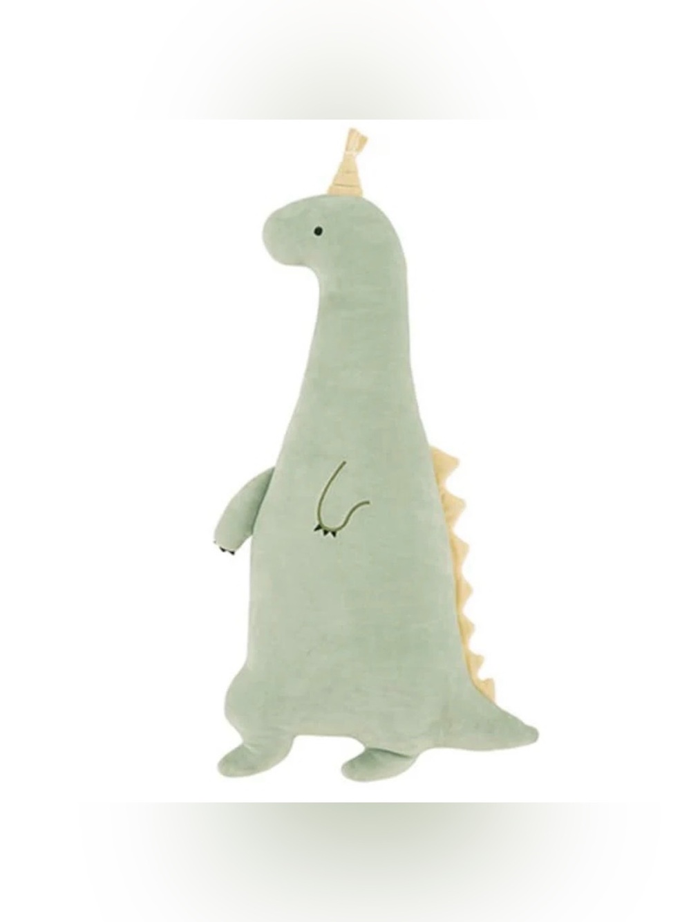 NEW Livheart Body Pillow Roomies Party Scared Dinosaur M Size Total Length ~25”